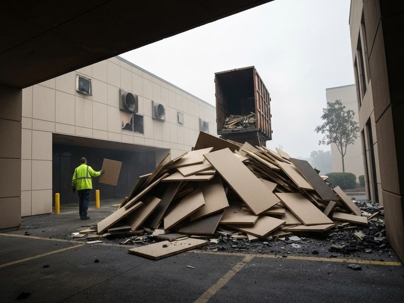 Oakdale Ca Charred Structural Material Hauling