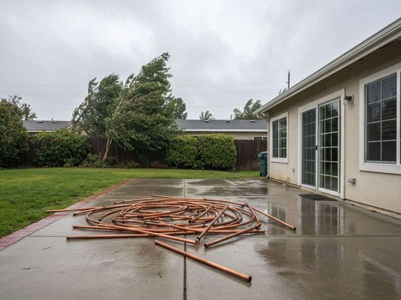 Fallen Tree Wind Damaged Westley Ca