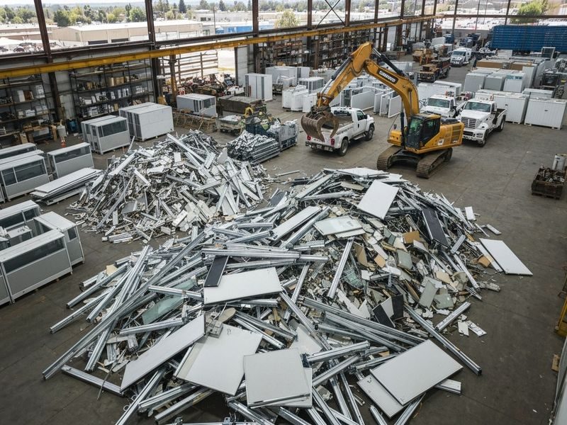 Old Office Signage Debris Modesto Ca