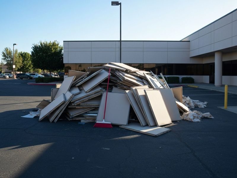 Old Reception Fixture Debris Modesto Ca