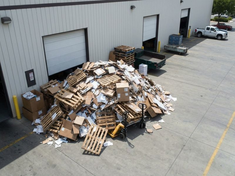 Damaged Forklift Attachment Debris Modesto Ca
