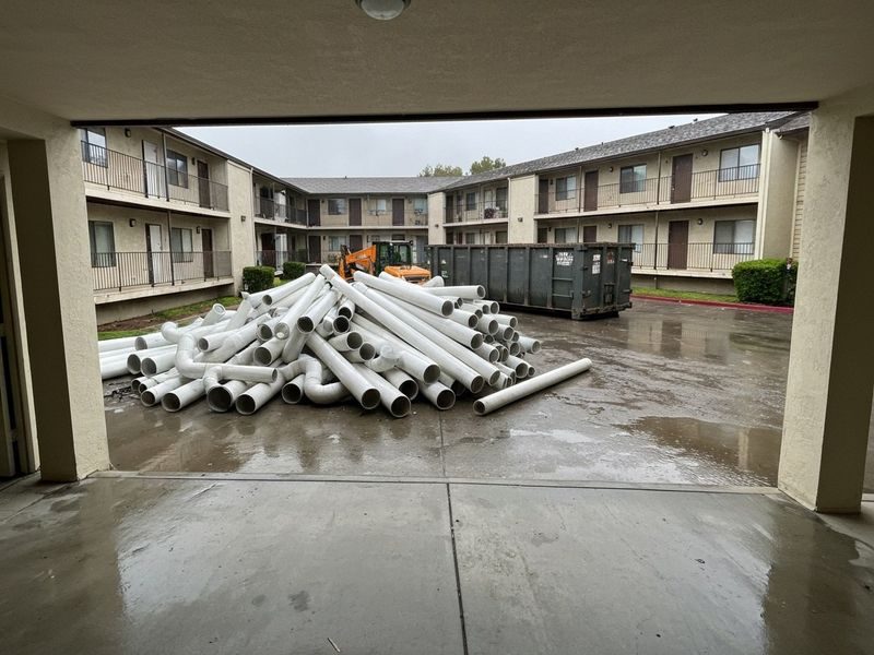 Old Plumbing Fixture Debris Modesto Ca