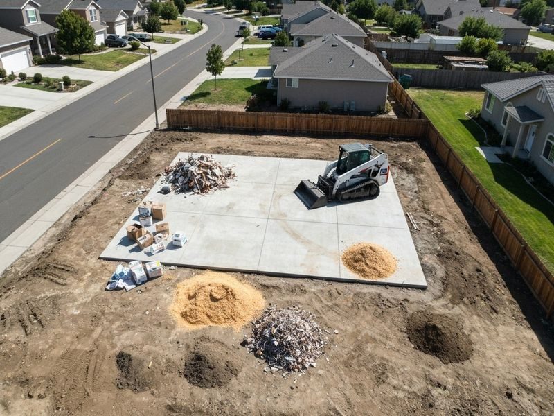 Home Build Site Debris Modesto Ca
