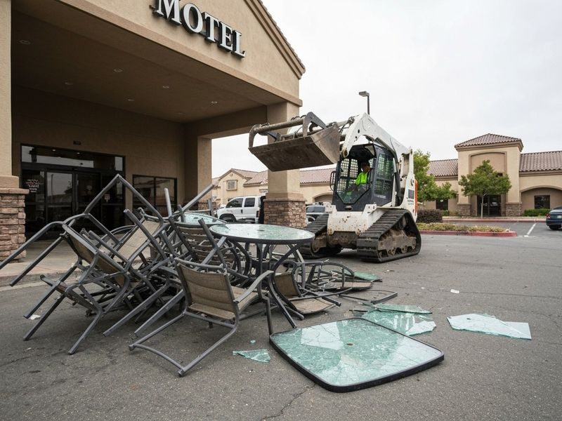 Public Event Aftermath Debris Modesto Ca