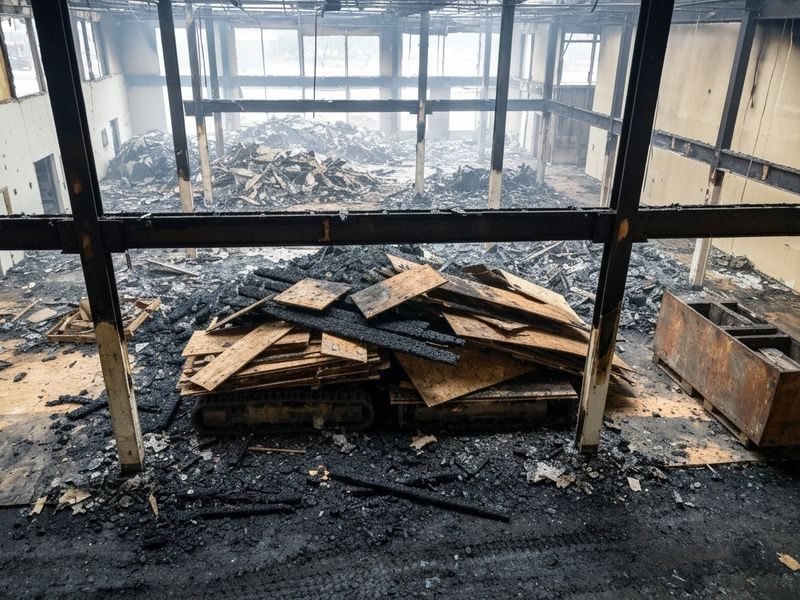 Fire Damaged Structural Beam Modesto Ca