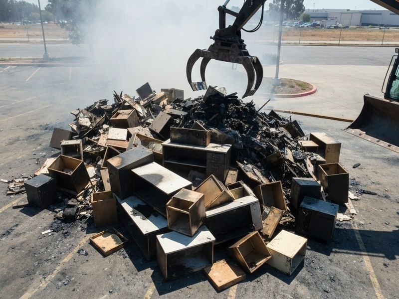 Burnt Fixture Signage Hauling Modesto Ca