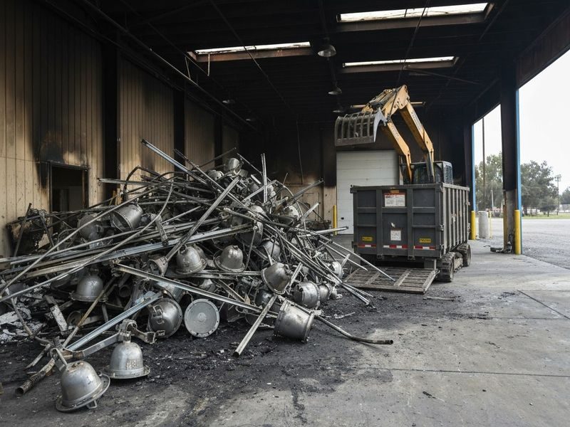 Burnt Patio Fixture Hauling Modesto Ca