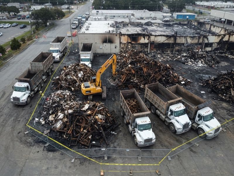 End Day Fire Site Modesto Ca