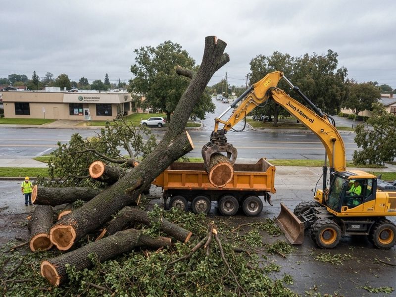 Storm Felled Eucalyptus Hauling Modesto Ca