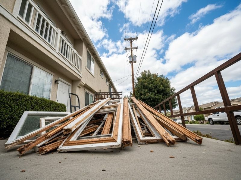 Soaked Exterior Cladding Debris Modesto Ca
